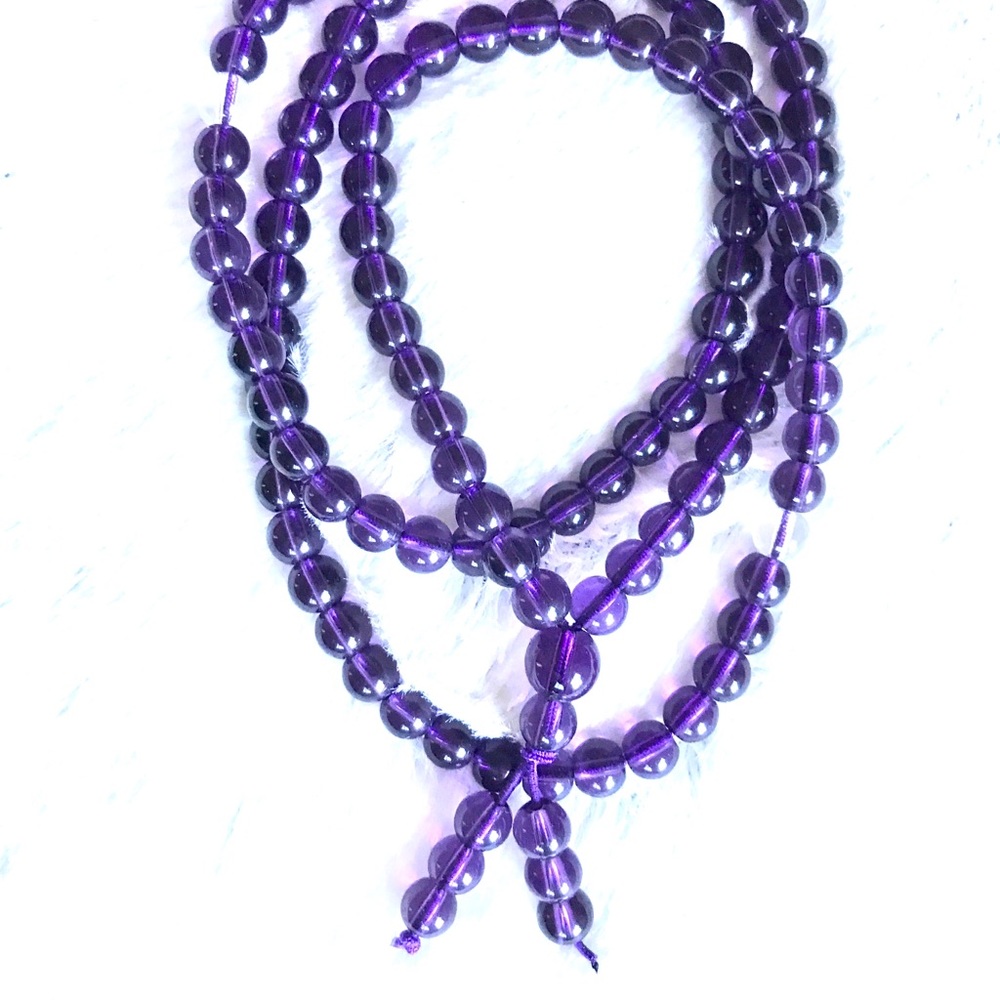 ✨Reiki✨Charged purple quartz Mala - Picture 2 of 5